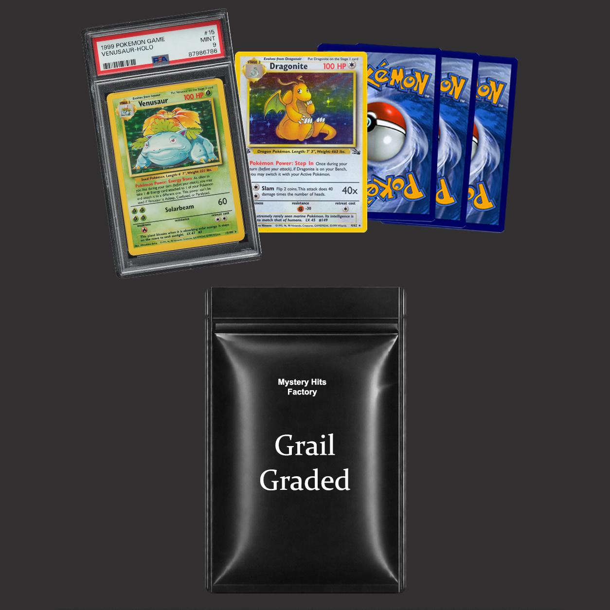 Grail Graded Pokémon mystery pack