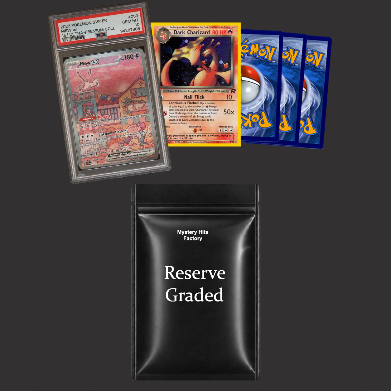 Reserve Graded Pokémon mystery pack